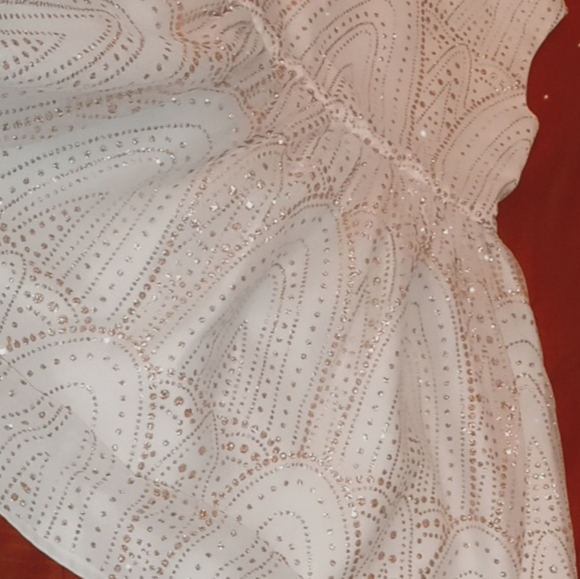 Gold and cream/white special occasion dress Children's Place size 6 - Picture 5 of 5